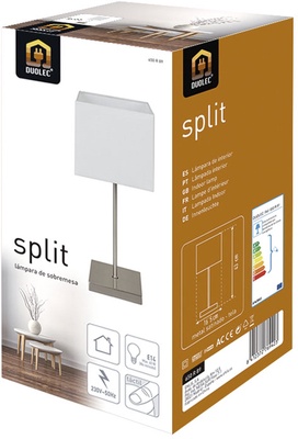 Lampara Sobremesa Tactil Split Blanco